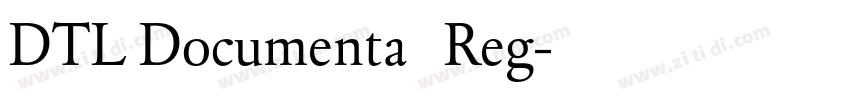 DTL Documenta   Reg字体转换